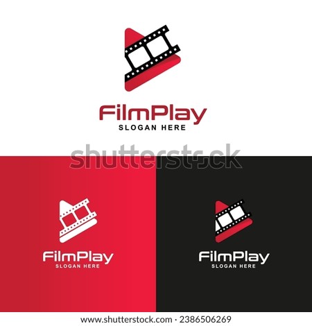 MoviePlay logo, Movie Play Logo, icon Media Logo Design Vector illustration template