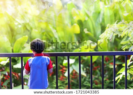 Similar – Image, Stock Photo Lonely blue steel railing with concrete foundation alone in front of a blue sky in sunshine in Oelde near Warendorf in Westphalia in the Münsterland region of Germany