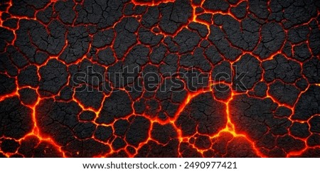 Similar – Image, Stock Photo Volcano with lava in highlands