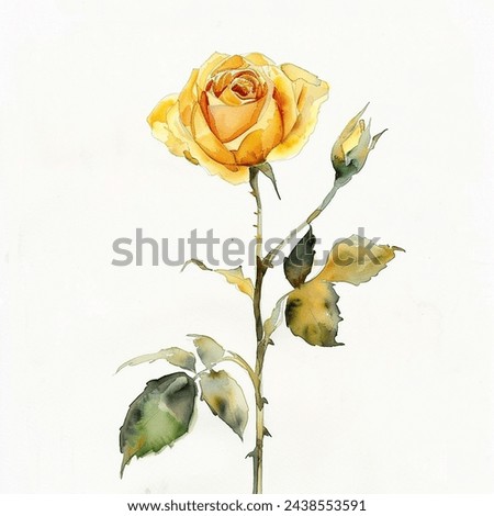 Similar – Image, Stock Photo Yellow rose in detail