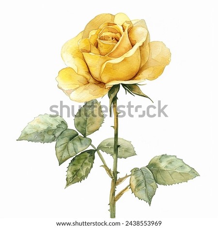 Similar – Image, Stock Photo Yellow rose in detail