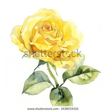 Similar – Image, Stock Photo Yellow rose in detail