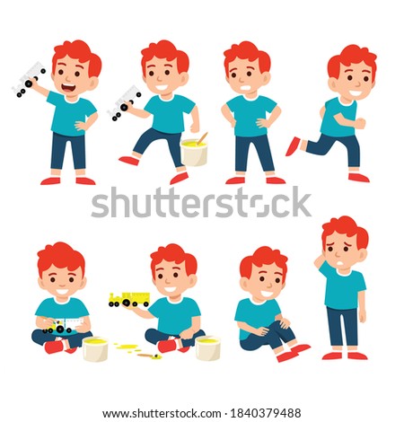 Similar – Image, Stock Photo boy sitting down on a bench