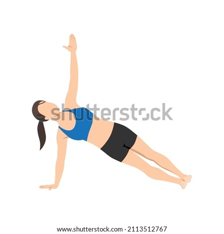 Similar – Image, Stock Photo Flexible woman doing side bend and practicing yoga