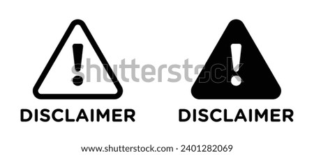 Alert exclamation vector icon set. Alert exclamation vector sign for UI designs.