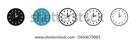 Clock two icon suite. Icon for displaying 2 AM or PM, perfect for UI designs.