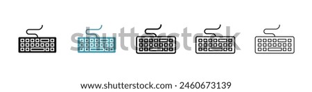 Keyboard icon suite. Icon for computer keyboards, ideal for UI designs.