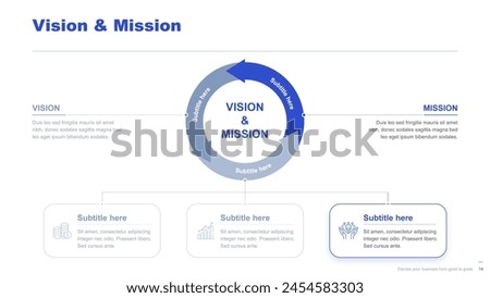 Flat business infographic diagram vector slide presentation template