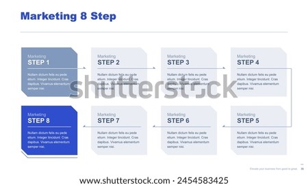 Flat business infographic diagram vector slide presentation template