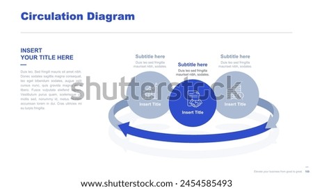 Flat business infographic diagram vector slide presentation template