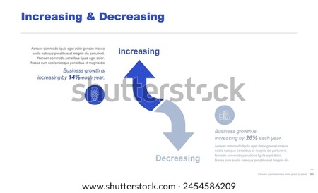 Flat business infographic diagram vector slide presentation template