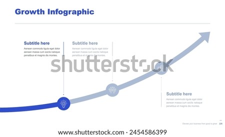 Flat business infographic diagram vector slide presentation template