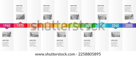 10 Important historical event timeline infographic brochure.