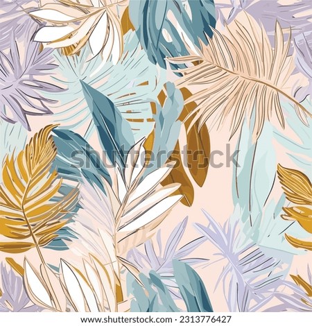 Seamless Colorful Tropical Leaves Pattern.

Seamless pattern of Tropical Leaves in colorful style. Add color to your digital project with our pattern!