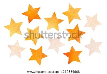 Similar – Image, Stock Photo Small star shaped water plants (water star) on still murky water reflecting trees