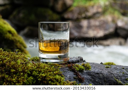 Similar – Image, Stock Photo Fast river in village on Faroe Islands