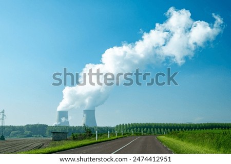 Similar – Image, Stock Photo Nuclear power plant