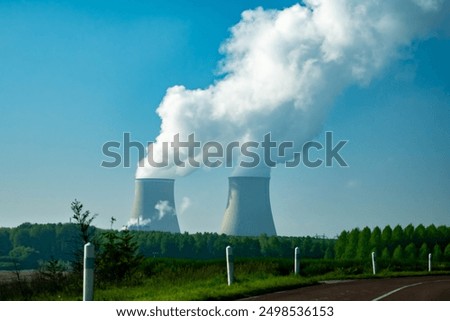 Image, Stock Photo Nuclear power plant