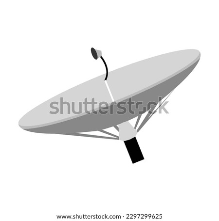 Satellite dish antenna vector image