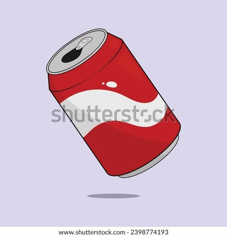 Soda Can Vector Illustration Icon Soda Drink Icon