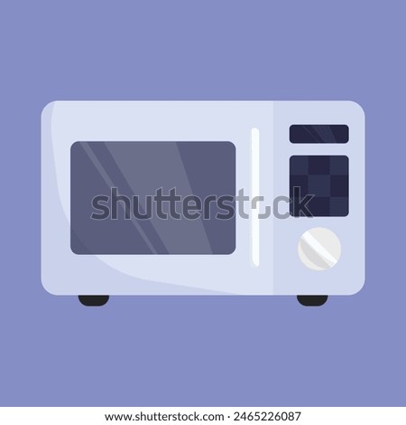 Microwave Oven Vector icon. microwave oven icon illustration. kitchen baking oven illustration vector