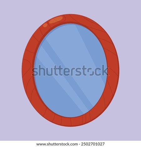 Bathroom Mirror vector icon. Wall Mirror icon vector. glass mirror