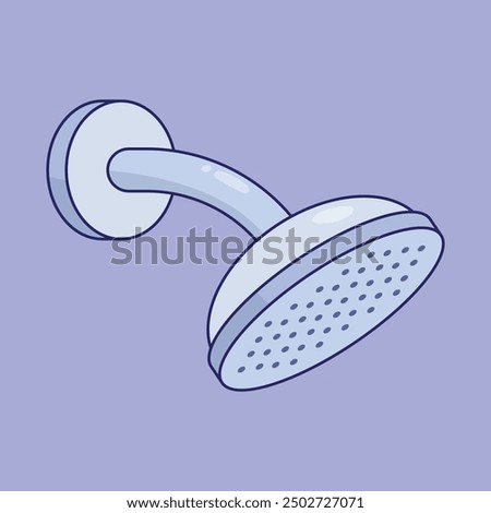 Sower head vector icon. showerhead illustration. bath shower rain vector.