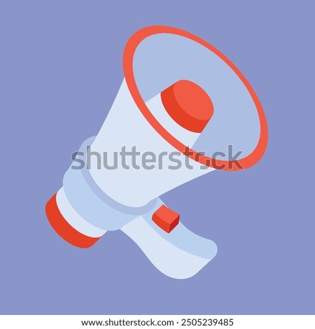 Marketing Megaphone vector icon. megaphone speaker vector illustration. Megaphone marketing alert