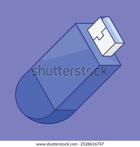 USB Pen drive vector icon. USB storage drive illustration vector. usb pc drive vector