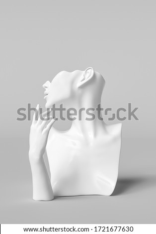 Download View Mannequin Bust W Apron Mockup Background Yellowimages ...