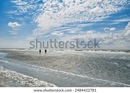 Similar – Image, Stock Photo The Wadden Sea World Heritage Site with asphalted dike on the coast of the North Sea in Norddeich near Norden in East Frisia in Lower Saxony