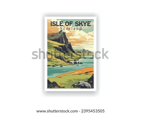Isle of Skye, Scotland Vector Art
