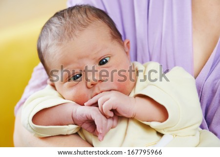 inborn squint phenomenon of newborn baby Сток-фото © 