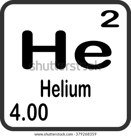 Periodic Table Of Elements - Helium Stock Vector Illustration 379268359 ...