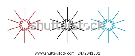 Arrows outward and arrow inward icon symbol vector illustration.