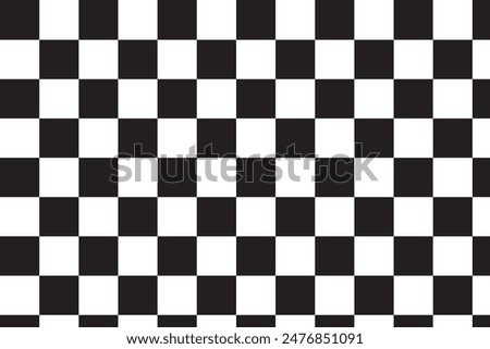 Black and white checkered seamless pattern. Endless background. Racing flag texture