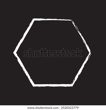 Hexagon vector icon. Outline Filled Vector Sign . . isolated transparent . arrows . data exchange . digitization . technology . black and white outline and filled version . eps10 .