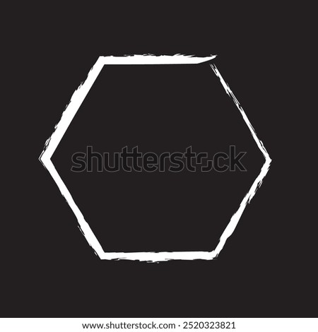 Hexagon vector icon. Outline Filled Vector Sign . . isolated transparent . arrows . data exchange . digitization . technology . black and white outline and filled version . eps10 .