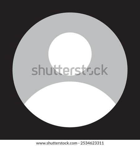 Default Avatar profile icon transparent png. Social media User png icon. whatsApp Dp. isolated on white background.eps10	
