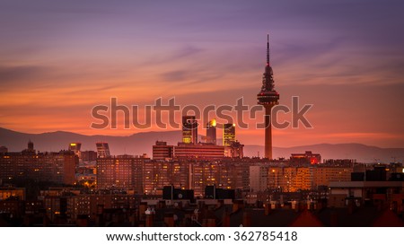 Image, Stock Photo TV tower and some Hohenzollern castle