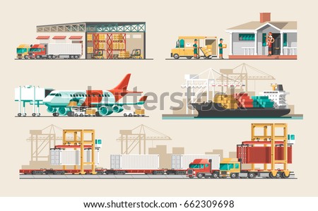 Similar – Image, Stock Photo Port railway station