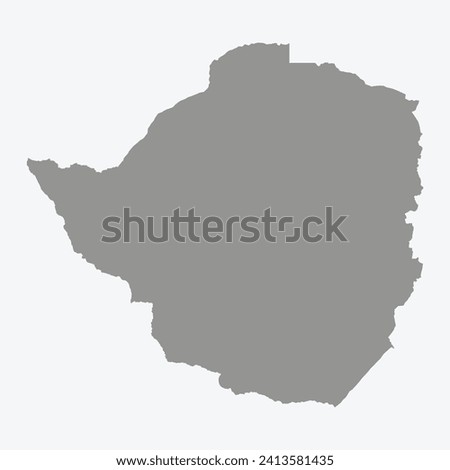 a detailed map of Zimbabwe in Africa