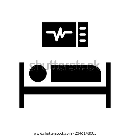 emergency room
 icon signs set on white background