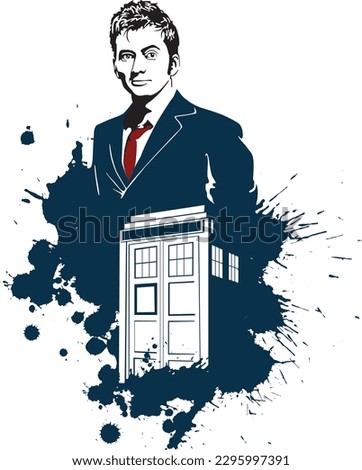 Illustration of the Eleventh Doctor, from the Doctor Who series