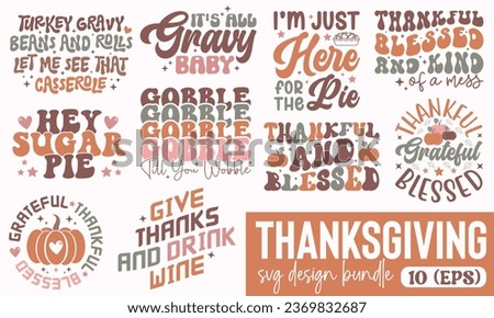 Thanks giving Design Bundle EPS