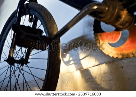 Similar – Foto Bild Fahrrad. Detailaufnahme. Licht. Schatten.