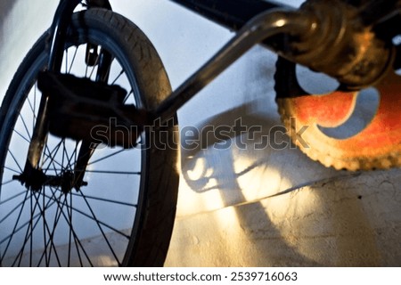 Similar – Foto Bild Fahrrad. Detailaufnahme. Licht. Schatten.