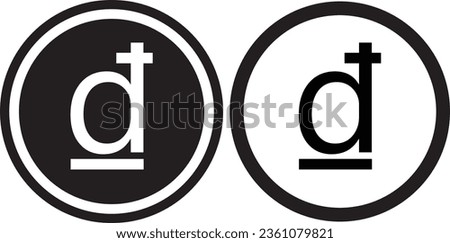 Vietnamese dong icon. Dong sign. Vietnamese currency symbol. Vietnam Dong coin logo. flat style.