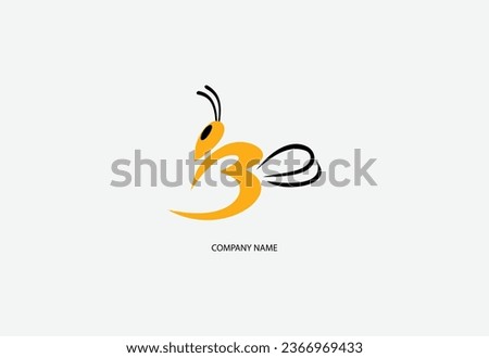 bee logo and symbol vector templates