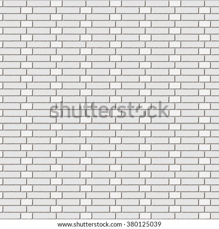 The vector white brick wall-Monk bond. Background